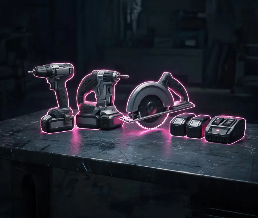 Cordless power tool combo kit